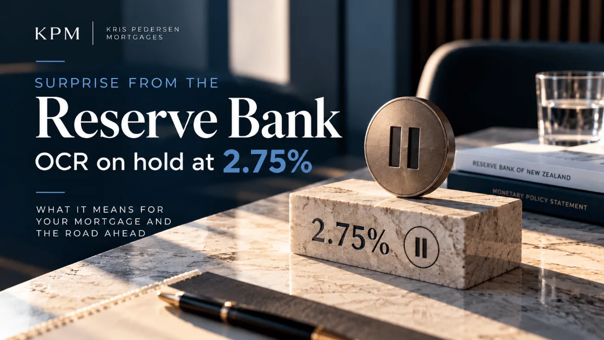 KPM Reserve Bank OCR update: OCR on hold at 2.75%, and what it means for your mortgage.